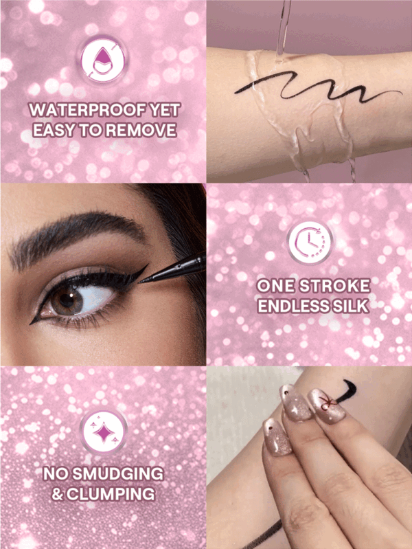 Rosé Line & Define Waterproof Liquid Eyeliner