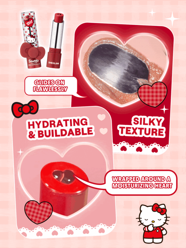 lok Hello Kitty|SHEGLAM Be My Baby Hydrating Lipstick