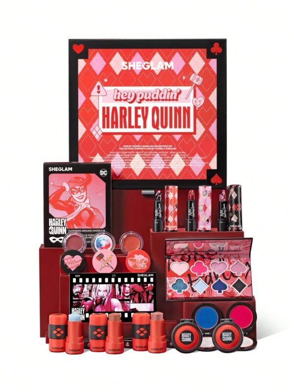1730716685c1b721b9f9bb2176dd82c44135661a5b Harley Quinn X SHEGLAM Collection Set