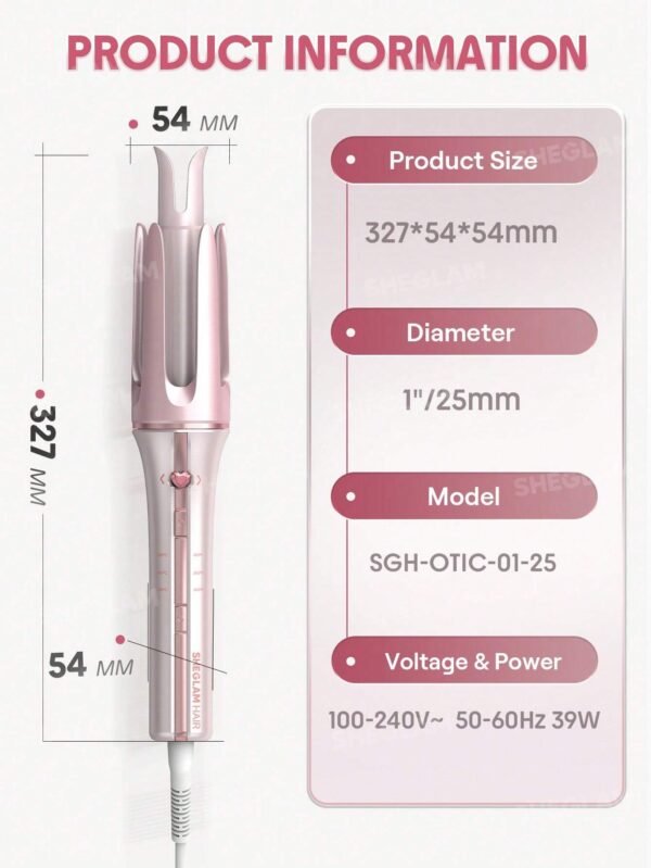 .Cupid's Charm One-Touch Instant Curler-25mm