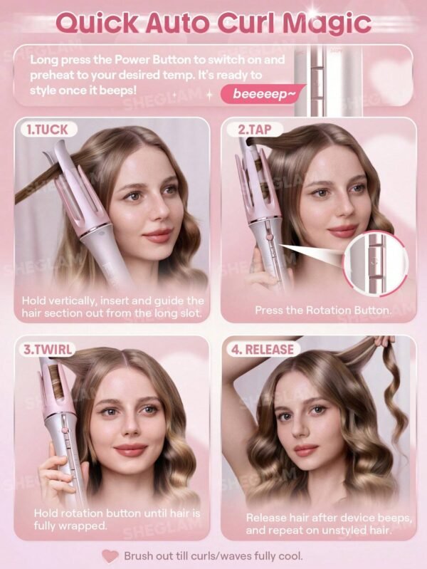 Cupid's Charm One-Touch Instant Curler-19mm