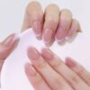 24 pcs oval french nails