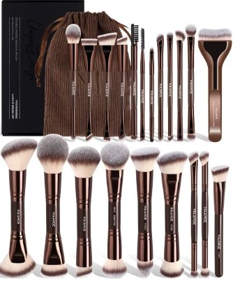Maange 21 Makeup Brushes + Storage Bag
