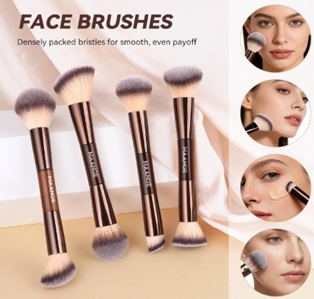 Maange 13 Makeup Brushes + Makeup Bag