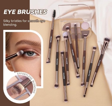 Maange 13 Makeup Brushes + Makeup Bag