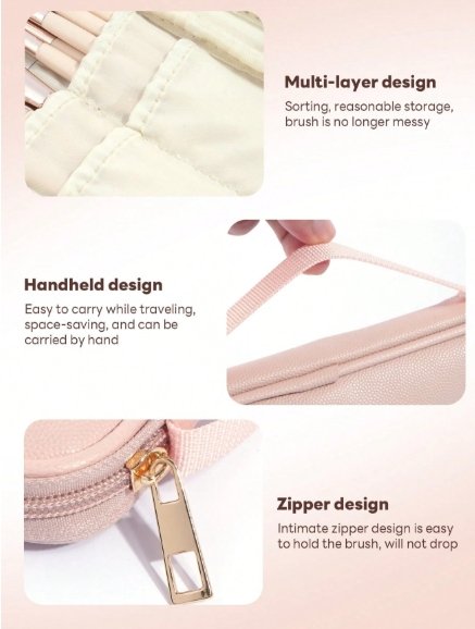 Maange 15 Makeup Brushes + Makeup bag