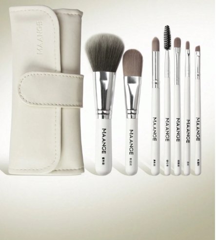 Maange 7 Makeup Brushes + Makeup Bag