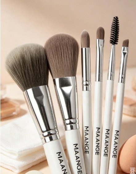 Maange 7 Makeup Brushes + Makeup Bag
